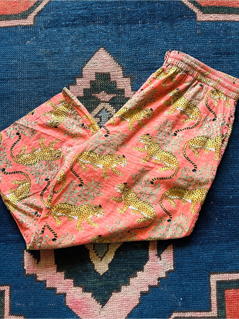 Women's Tiger Wide-Leg Printed Pants